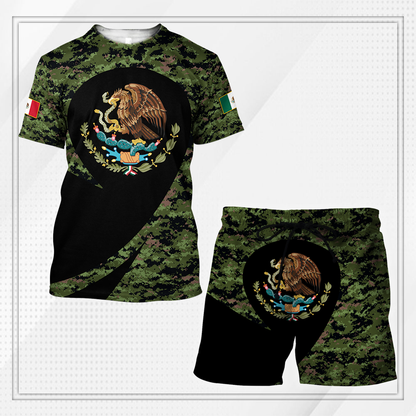 Mexico Combo T-shirt and Short 3D All Over Printed no22 MH17042102