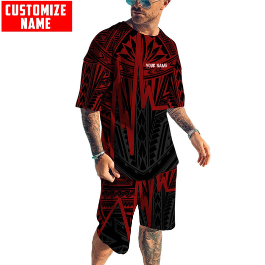 Polynesia No 29 Combo T Shirt Broad Short Personalize Name