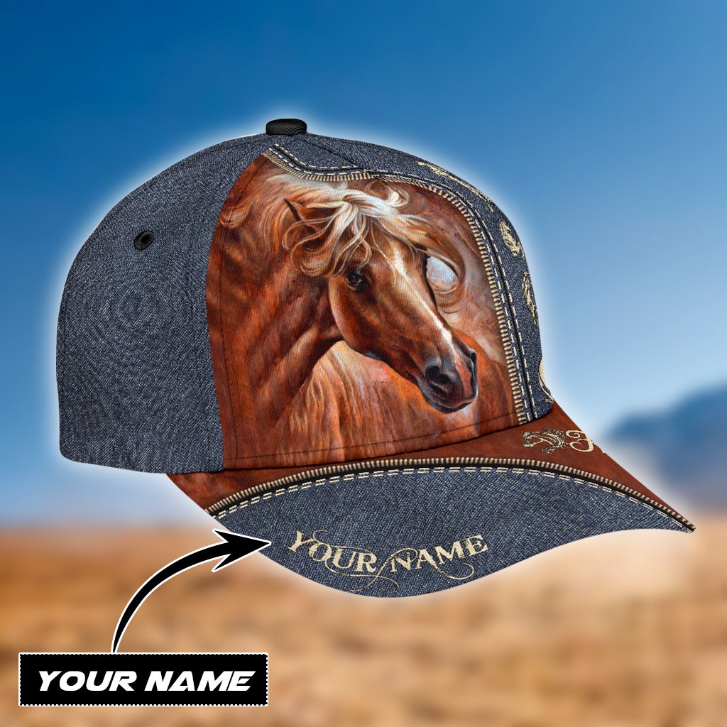Personalized Name Horse Classic Cap