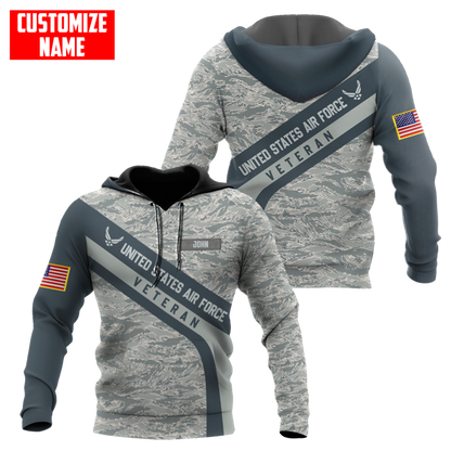 Premium Unique U.S Air Force Veteran Polo All Over Printed Personalized Shirt