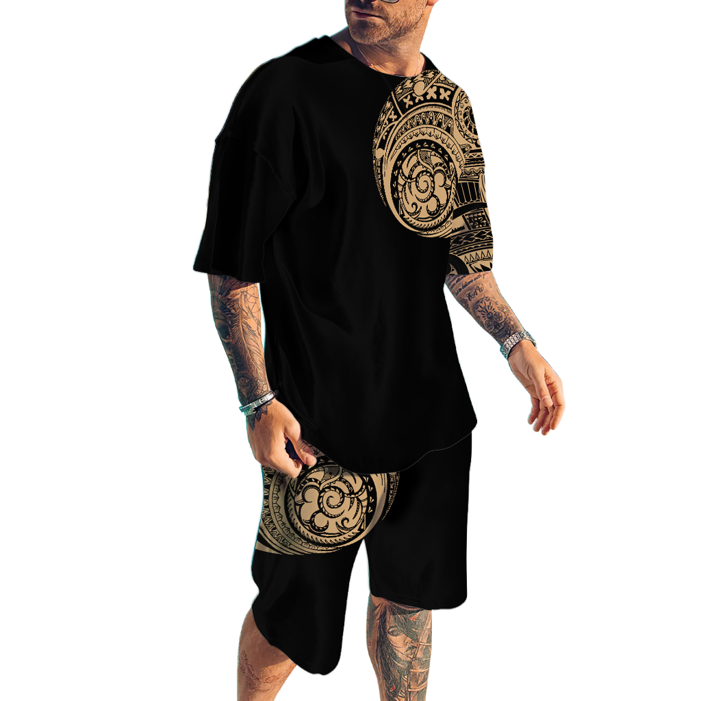 Polynesia No 6 Combo T Shirt Broad Short Traditional Tattoo