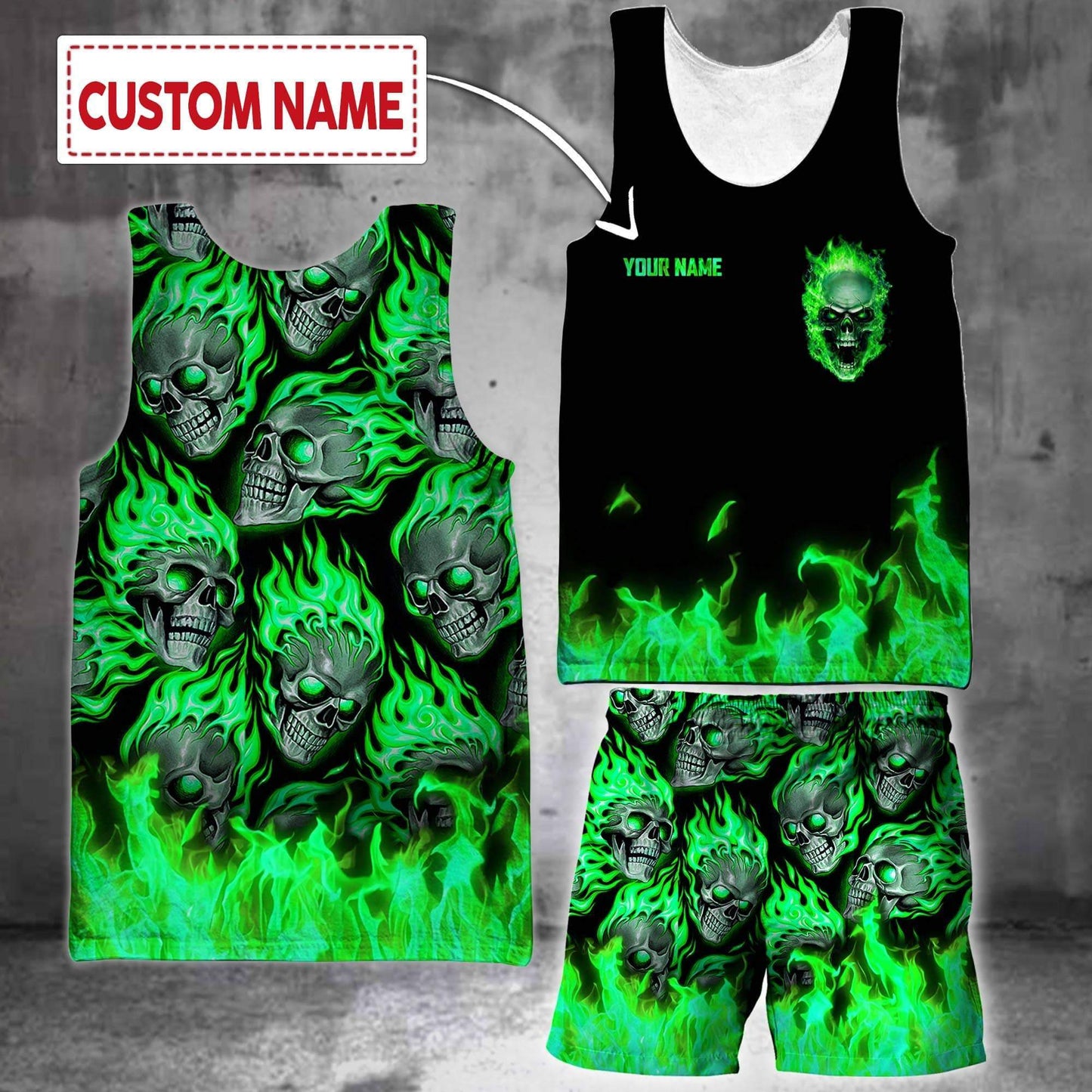 Skull 3D All Over Printed Unisex Shirts