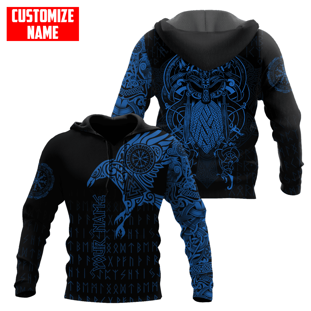 Premium Raven Of Odin Tattoo 3D All Over Printed Shirts