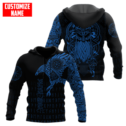 Premium Raven Of Odin Tattoo 3D All Over Printed Shirts