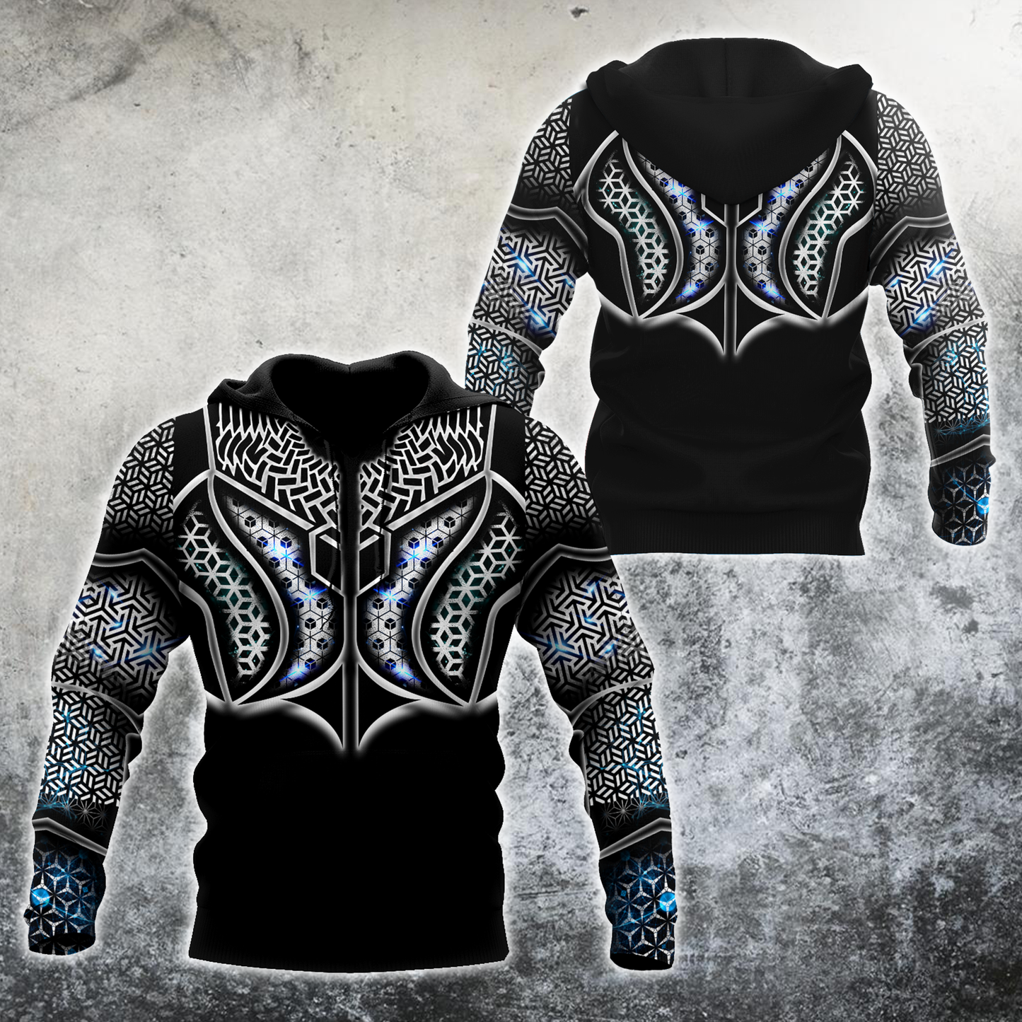 Premium Unisex Geometric Hoodie ML