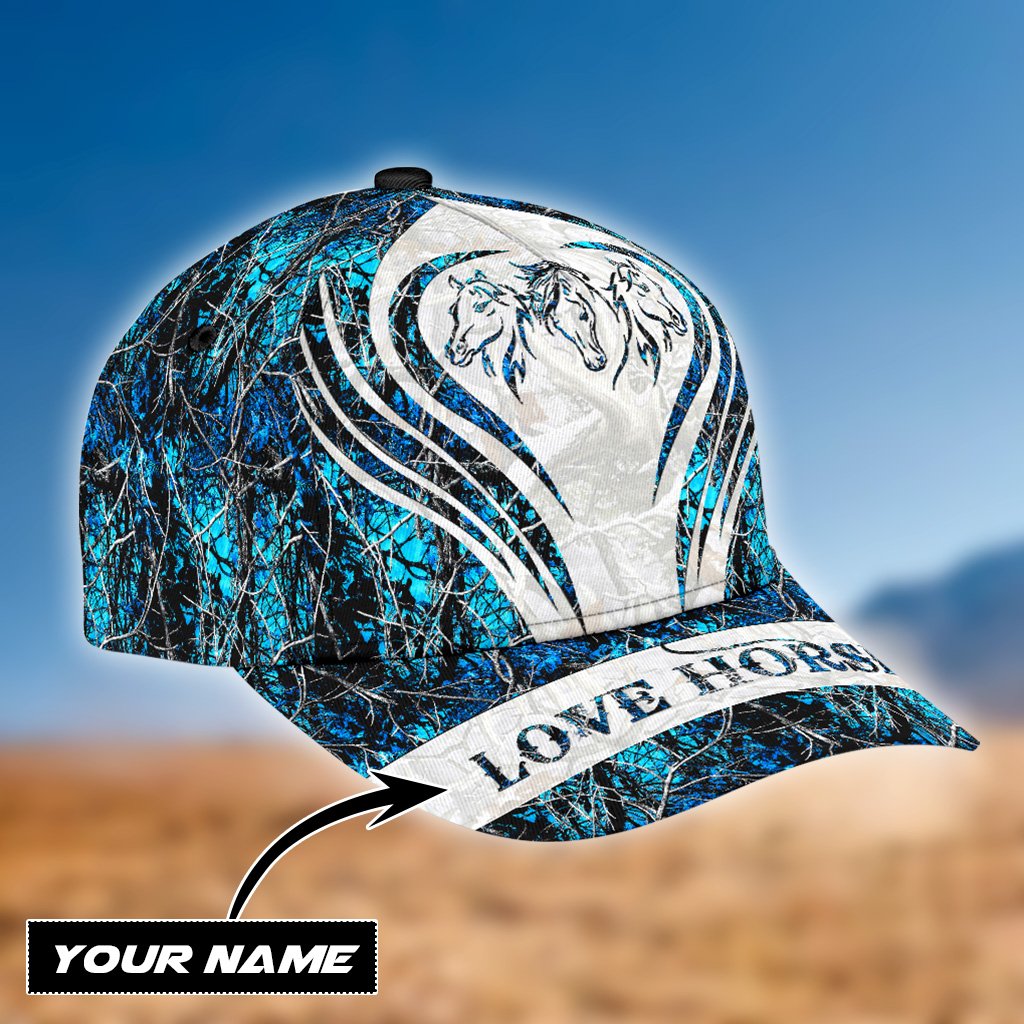 Personalized Name Horse Classic Cap