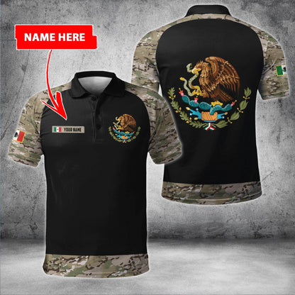 Mexico Coat Of Arms no02 Personalized Name 3D Unisex Shirts