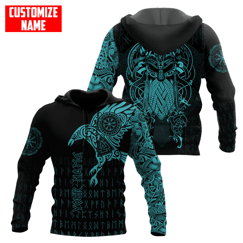 Premium Raven Of Odin Tattoo 3D All Over Printed Shirts