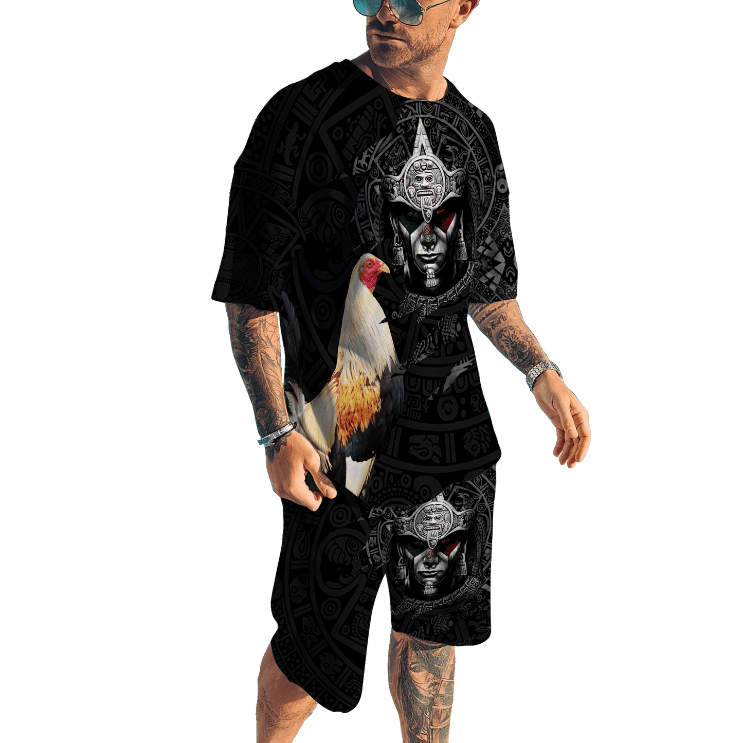 Rooster Combo T Shirt Board Short HHT17072103