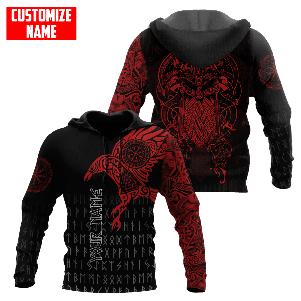 Premium Raven Of Odin Tattoo 3D All Over Printed Shirts