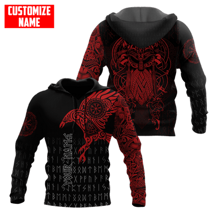 Premium Raven Of Odin Tattoo 3D All Over Printed Shirts