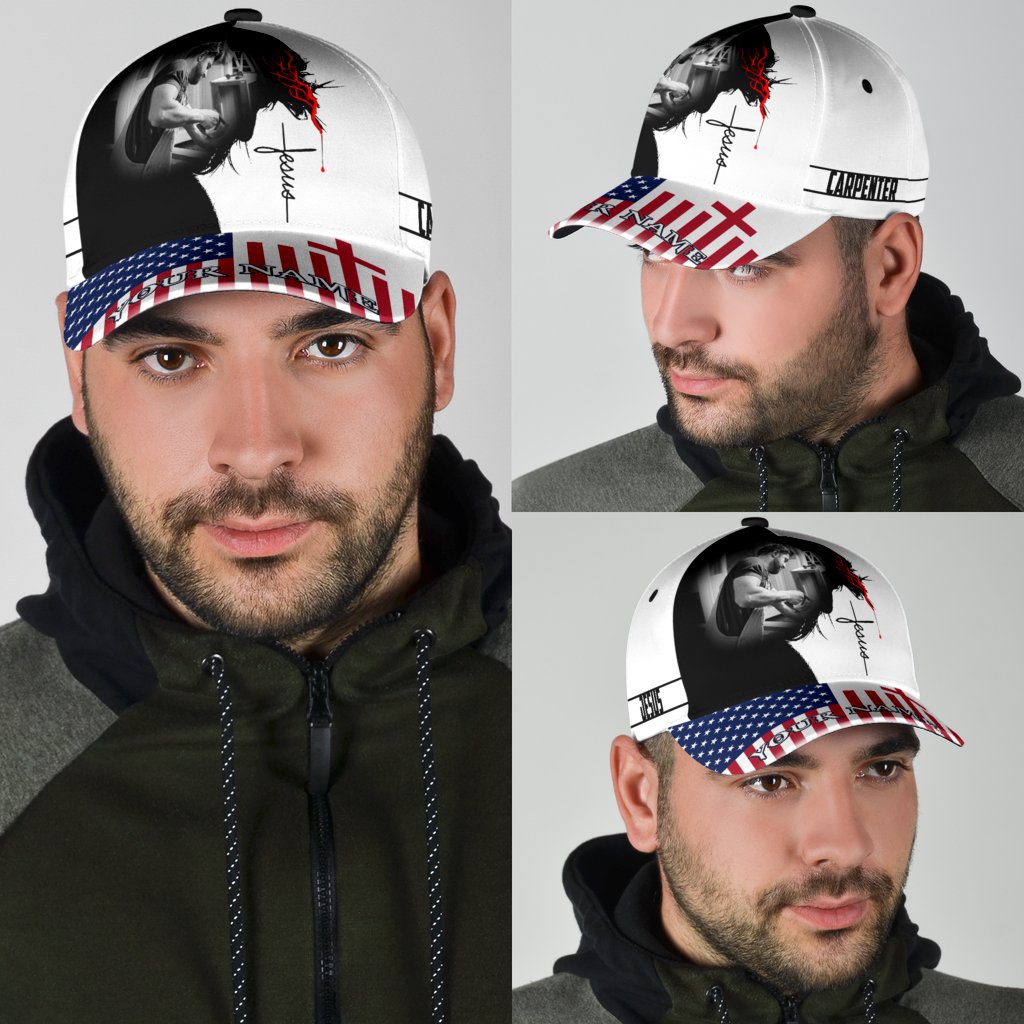 Personalized Name Carpenter Classic Cap Jesus