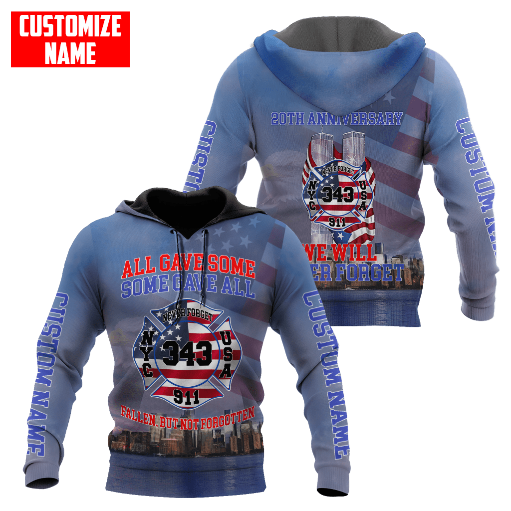 Customize Name Firefighter 3D All Over Printed Unisex Shirts