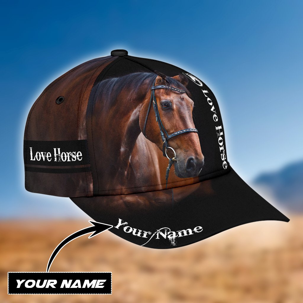 Personalized Name Horse Classic Cap