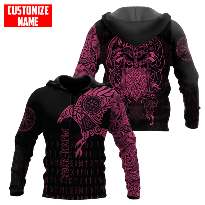 Premium Raven Of Odin Tattoo 3D All Over Printed Shirts
