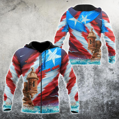 Custom Name Puerto Rico Hoodie For Men And Women MH15032101