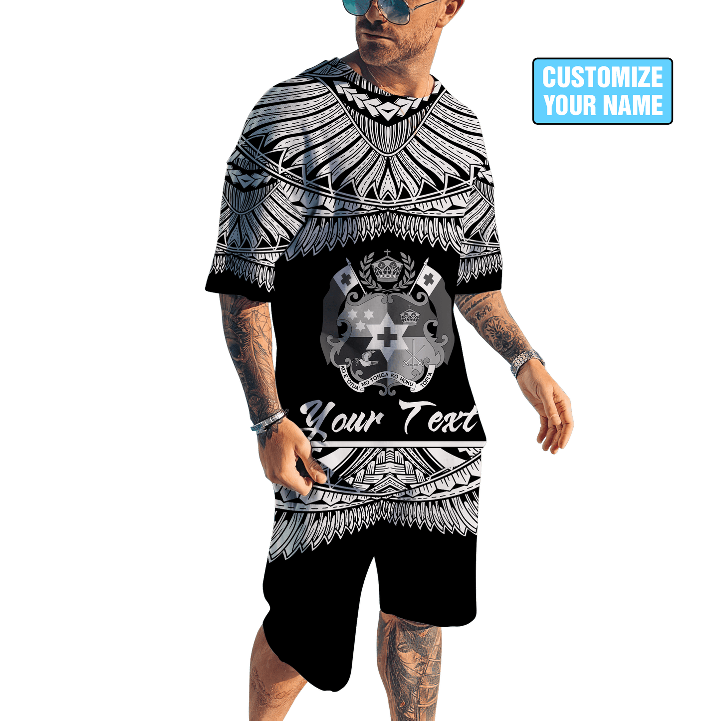 Polynesia No 30 Tong A Combo T Shirt Broad Short Personalize Name