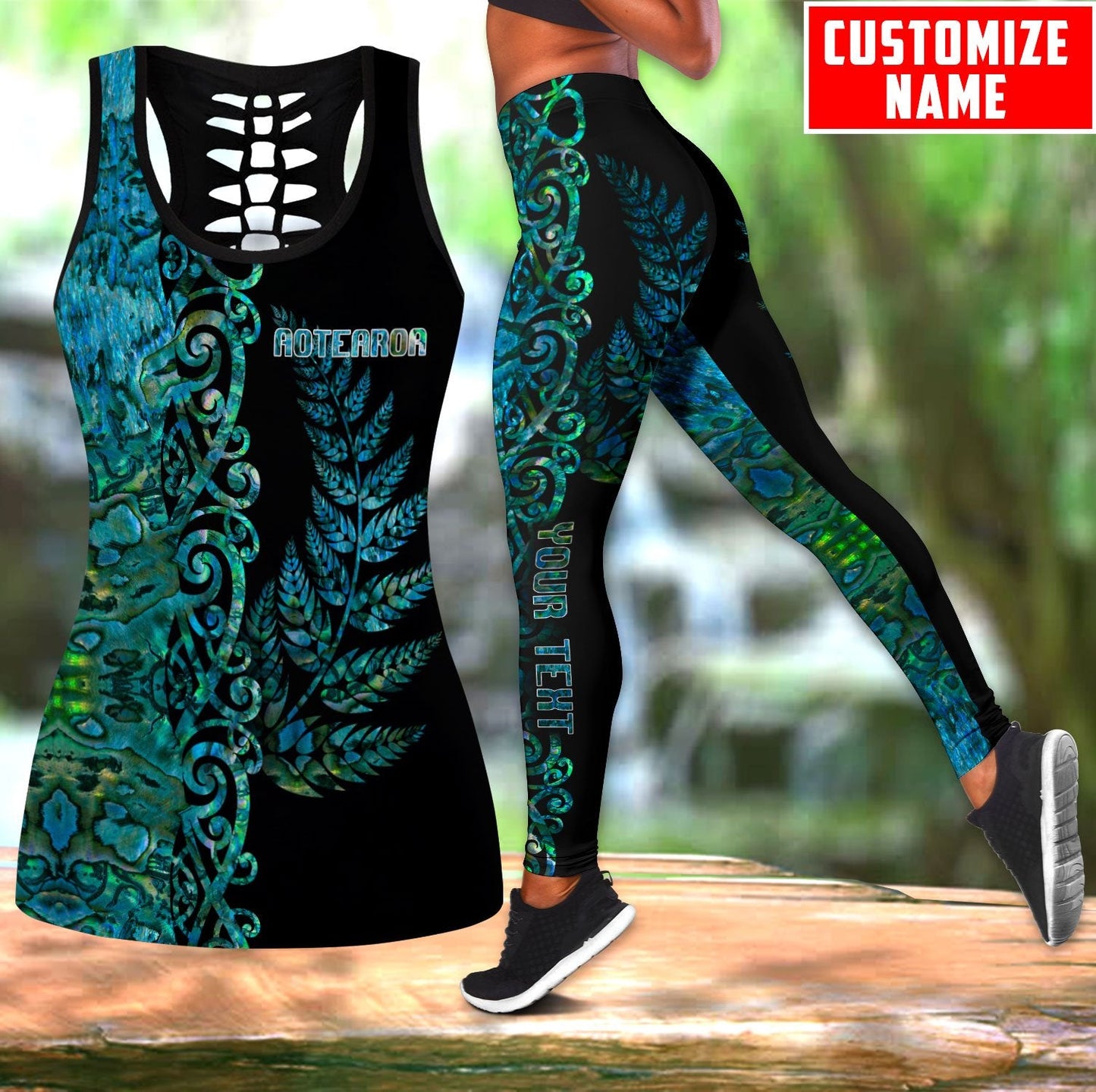 Persionalized Name New Zealand Combo Legging+ Tank Top NTN05072105