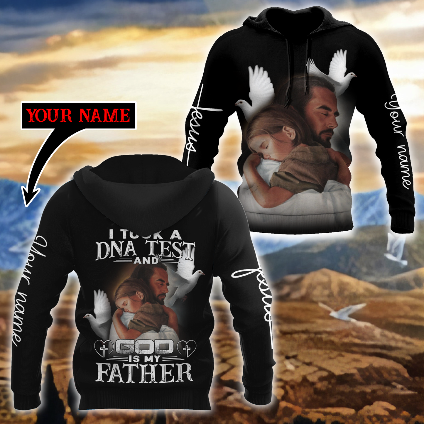 Premium Christian Jesus Easter Personalized 3D All Over Printed Unisex Shirts HV