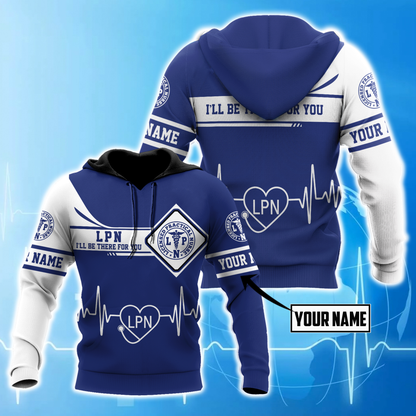 Premium Nurse Personalized Name 3D All Over Printed Unisex Shirts