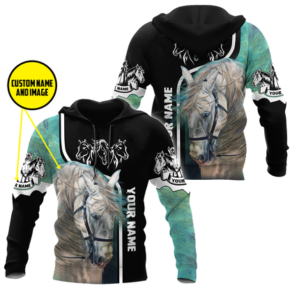Personalized Name Premium Horse 3D All Over Printed Unisex Shirts