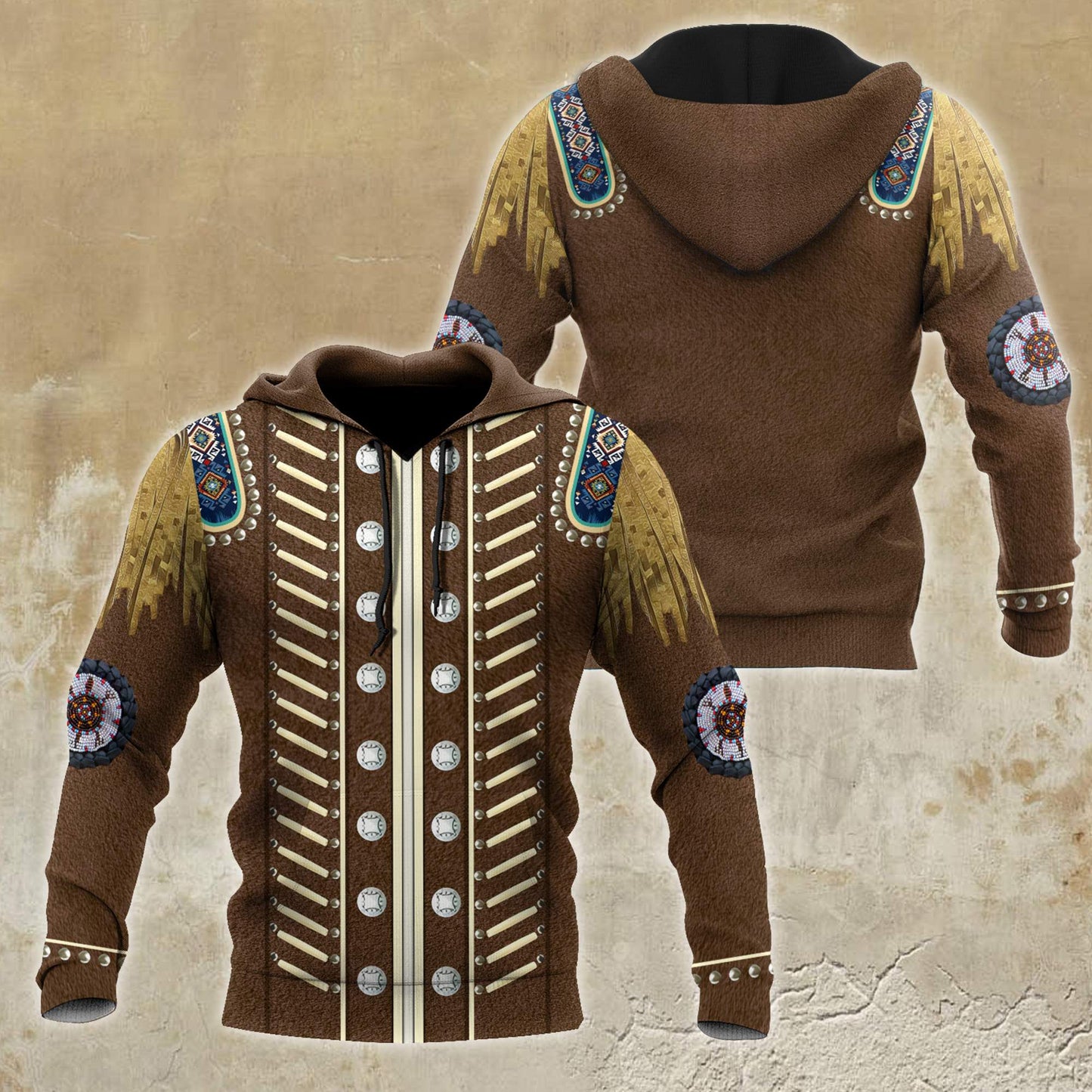 Cowboy Jacket No20 Cosplay 3D Over Printed Unisex Deluxe Hoodie ML