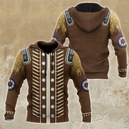 Cowboy Jacket No20 Cosplay 3D Over Printed Unisex Deluxe Hoodie ML