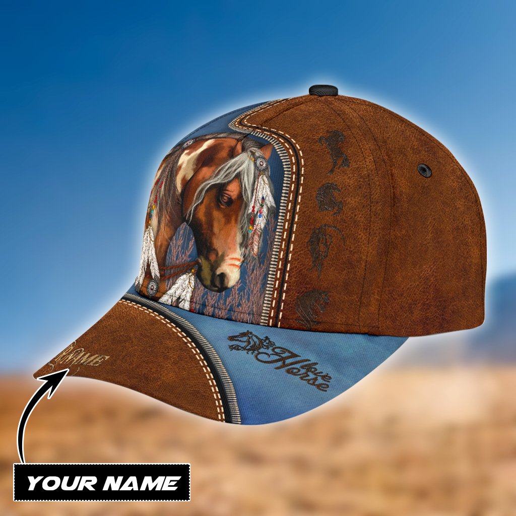 Personalized Name Horse Classic Cap