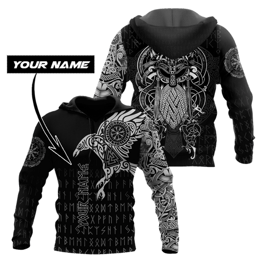 Premium Raven Of Odin Tattoo 3D All Over Printed Shirts