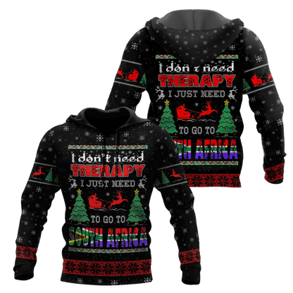 I Don’t Need Therapy I Just Need To Go To South Africa 3D Over Printed Hoodie DA30072102