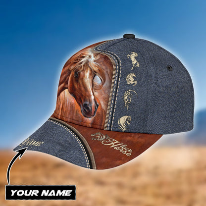 Personalized Name Horse Classic Cap