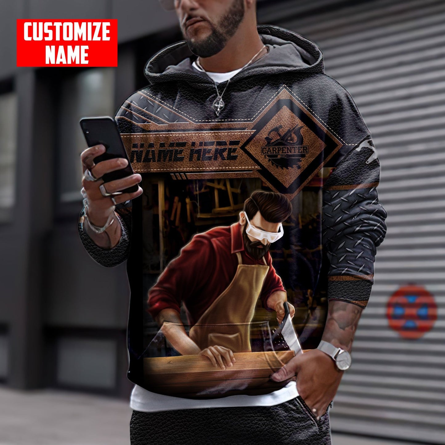 Personalized Name Carpenter 3D All Over Printed Unisex Shirts Ver 4