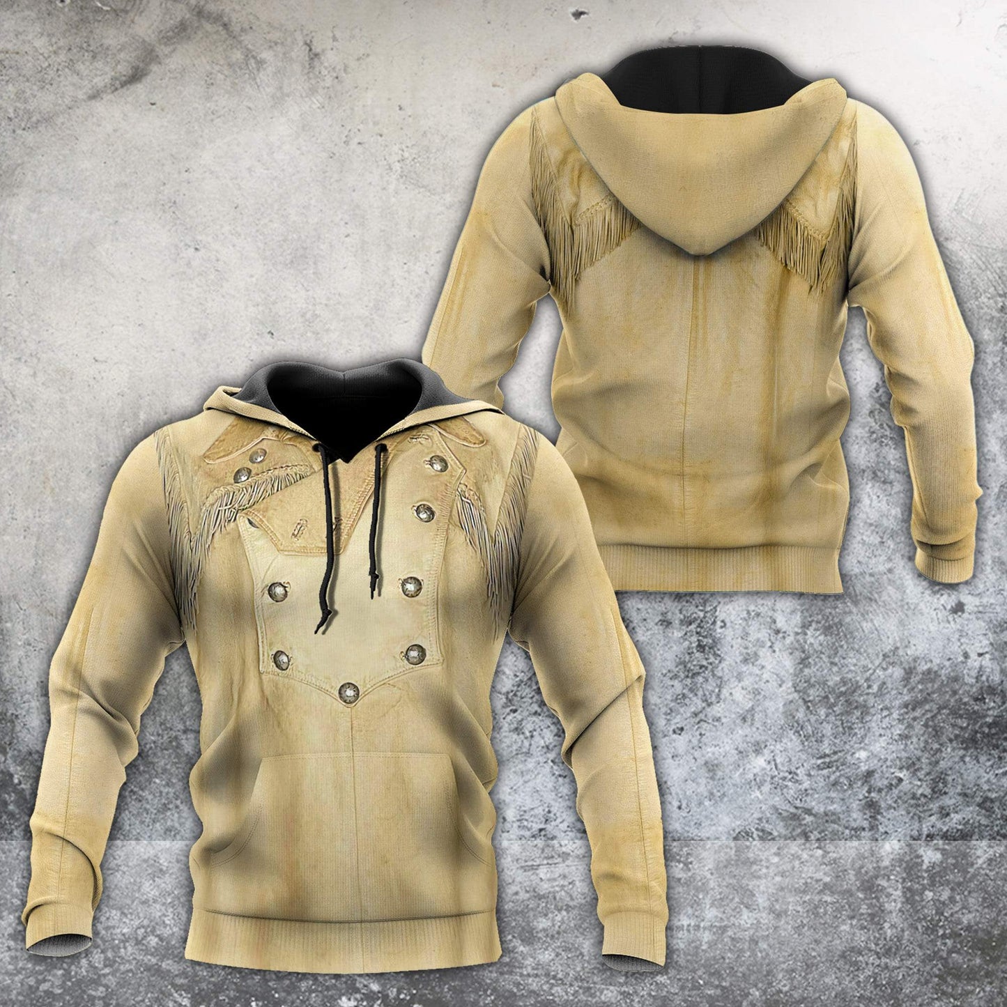 Cowboy Jacket No30 Cosplay 3D Over Printed Unisex Deluxe Hoodie ML