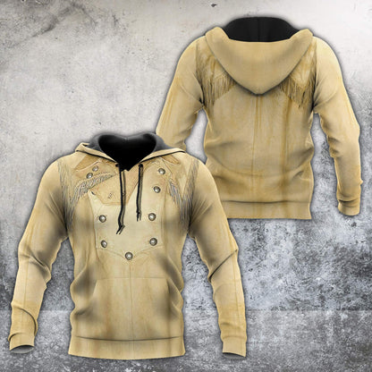 Cowboy Jacket No30 Cosplay 3D Over Printed Unisex Deluxe Hoodie ML
