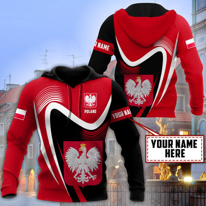 Personalized Polska 3D All Over Printed Unisex Hoodie
