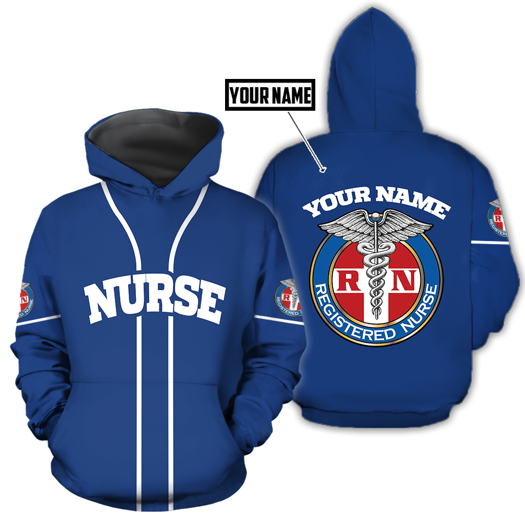 Premium Nurse Personalized Name 3D All Over Printed Unisex Shirts