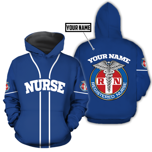 Premium Nurse Personalized Name 3D All Over Printed Unisex Shirts