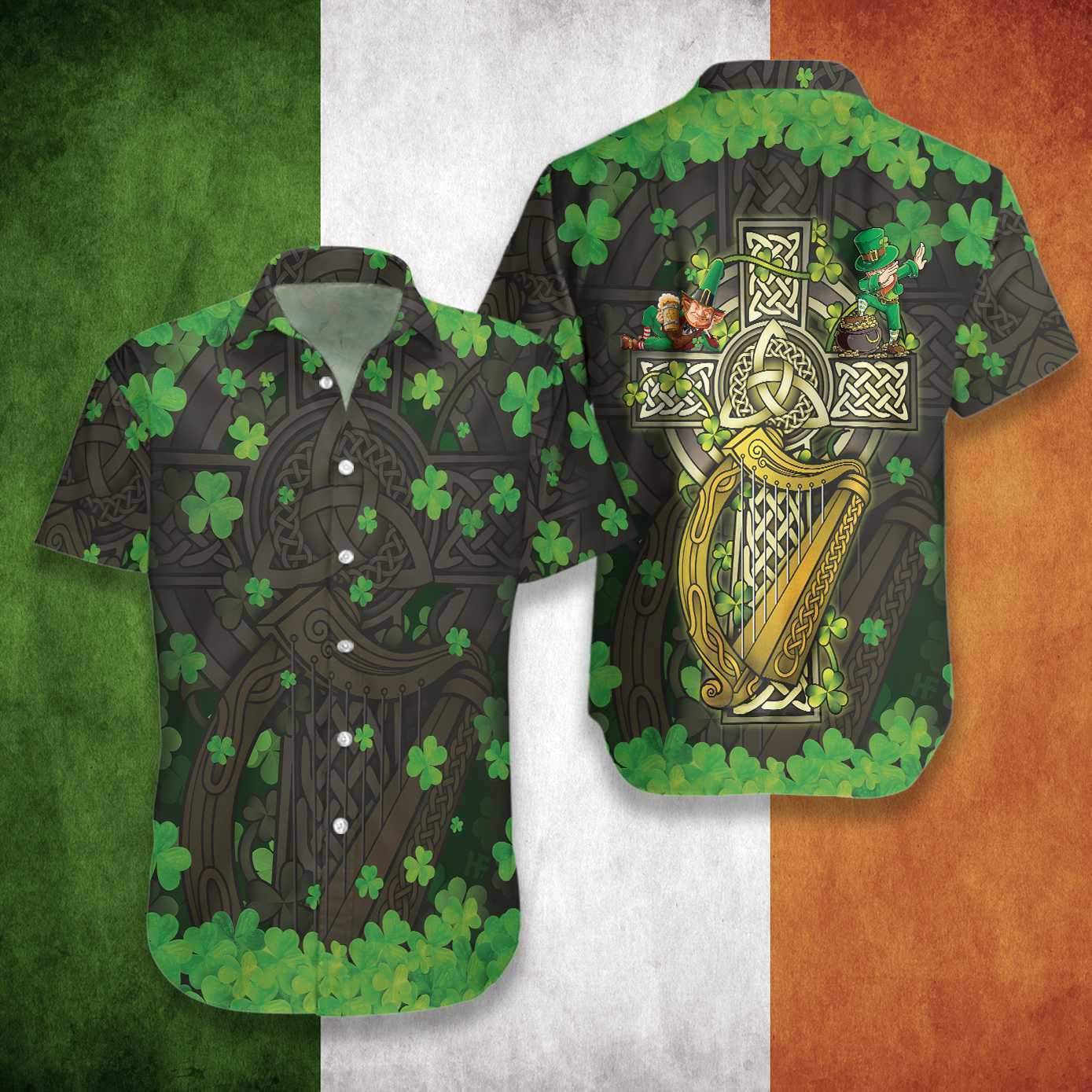 Irish Saint Patrick Day 3D All Over Printed Hawaii Shirt