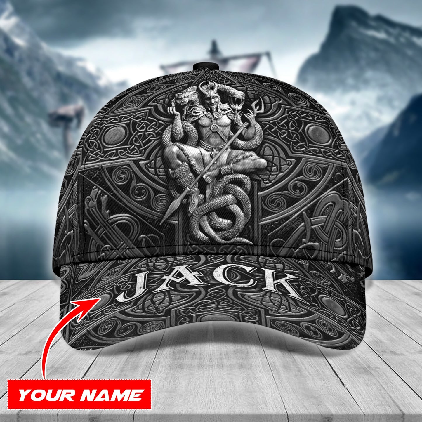 Premium Viking Cap - Symbol Can Be Changed