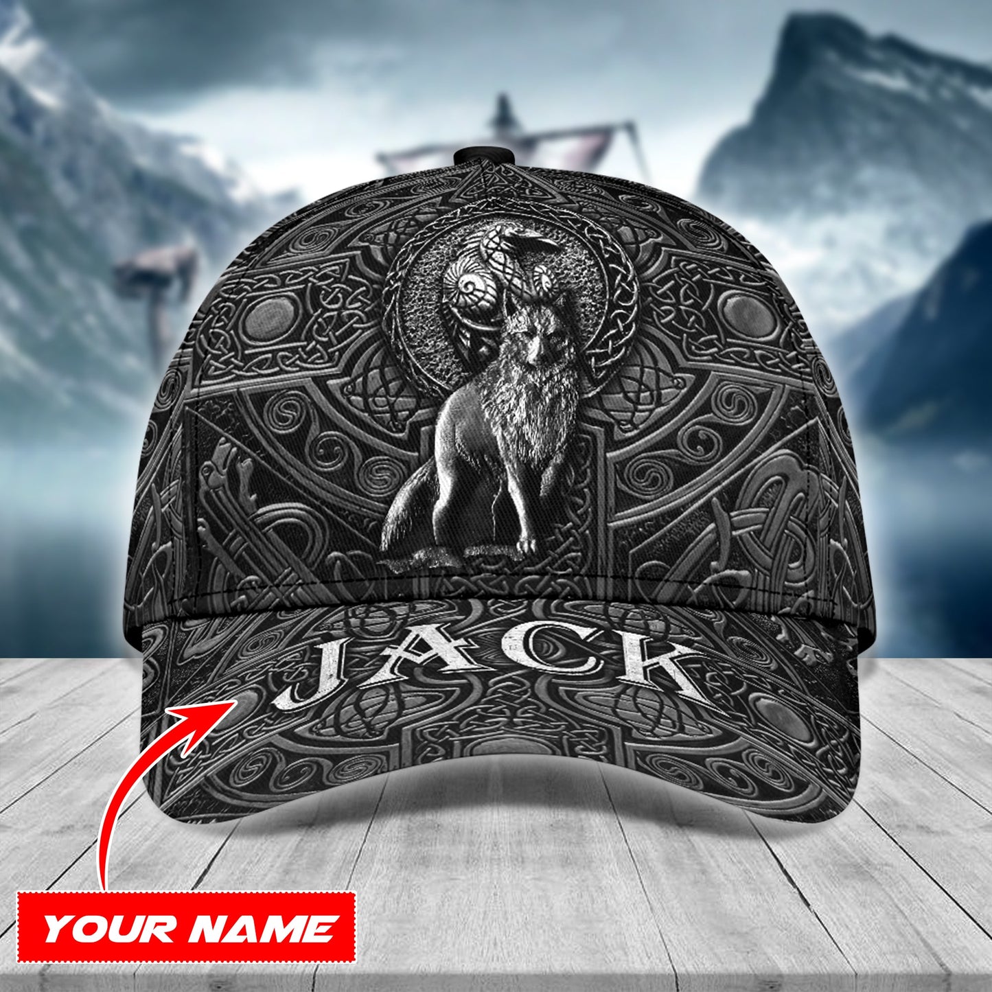 Premium Viking Cap - Symbol Can Be Changed
