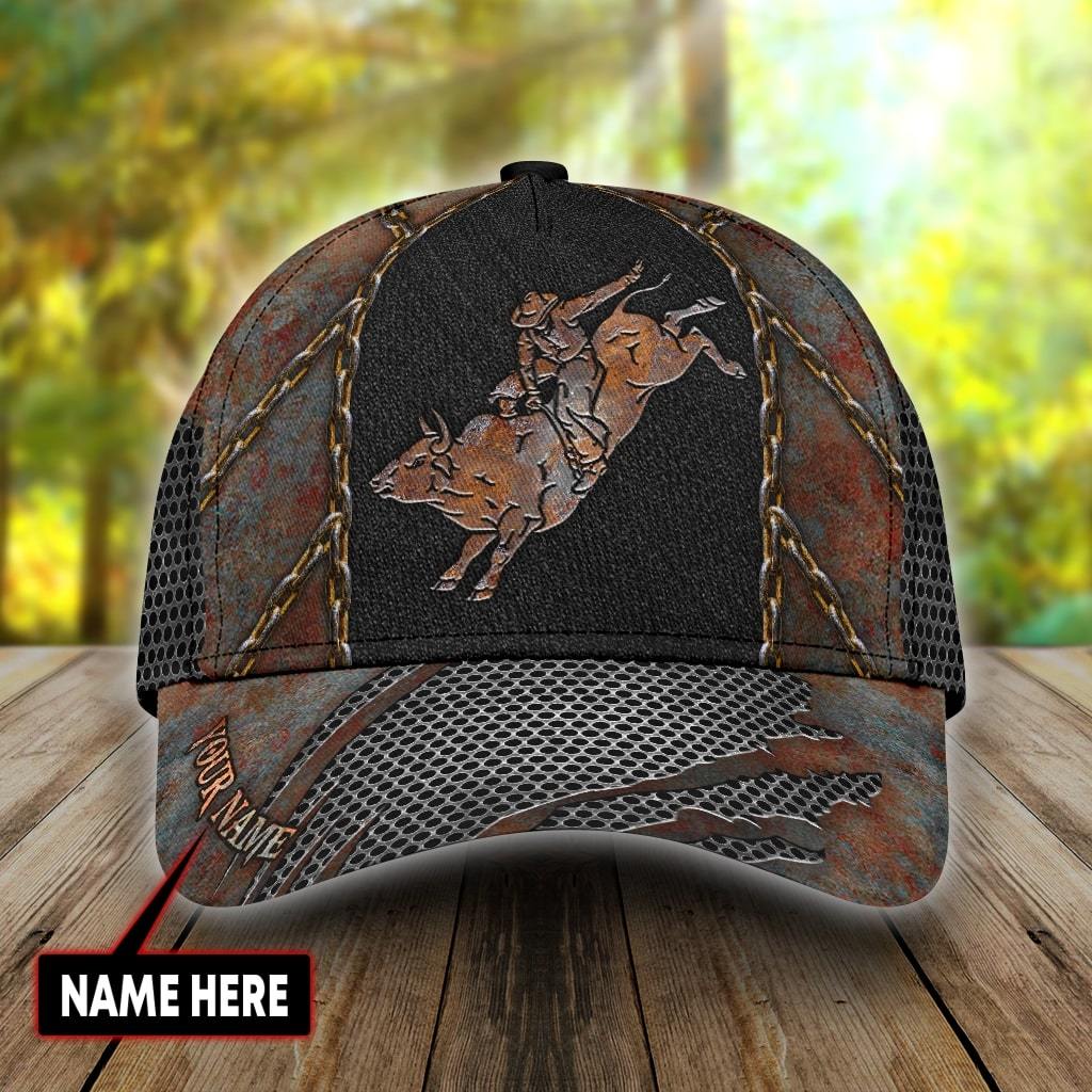 Personalized Name Rodeo Classic Cap Vintage Bronc Riding