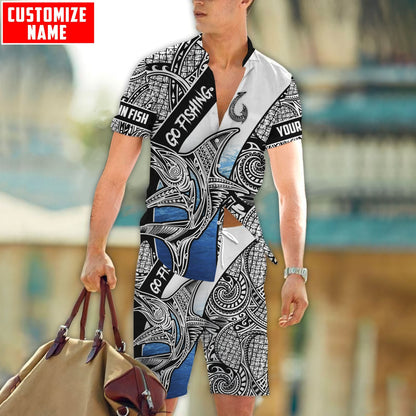 Polynesia No 14 Combo Shirt BoardShort Personalized Name