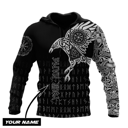 Premium Raven Of Odin Tattoo 3D All Over Printed Shirts