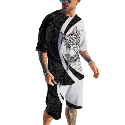 Polynesia No 28 Combo T Shirt Broad Short Marlin Fising