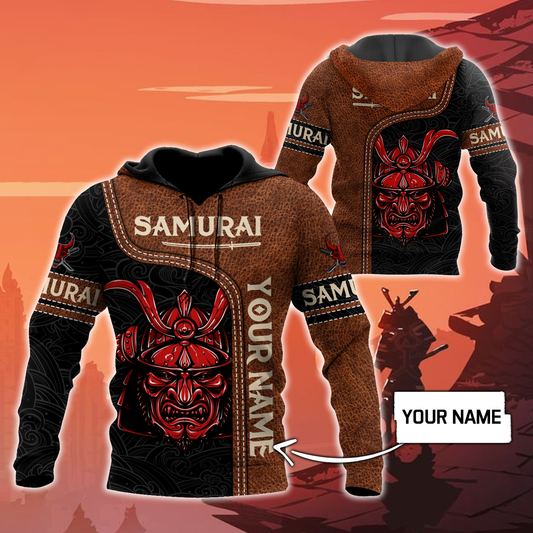 Custom Name Samurai 3D All Over Printed Unisex Shirts