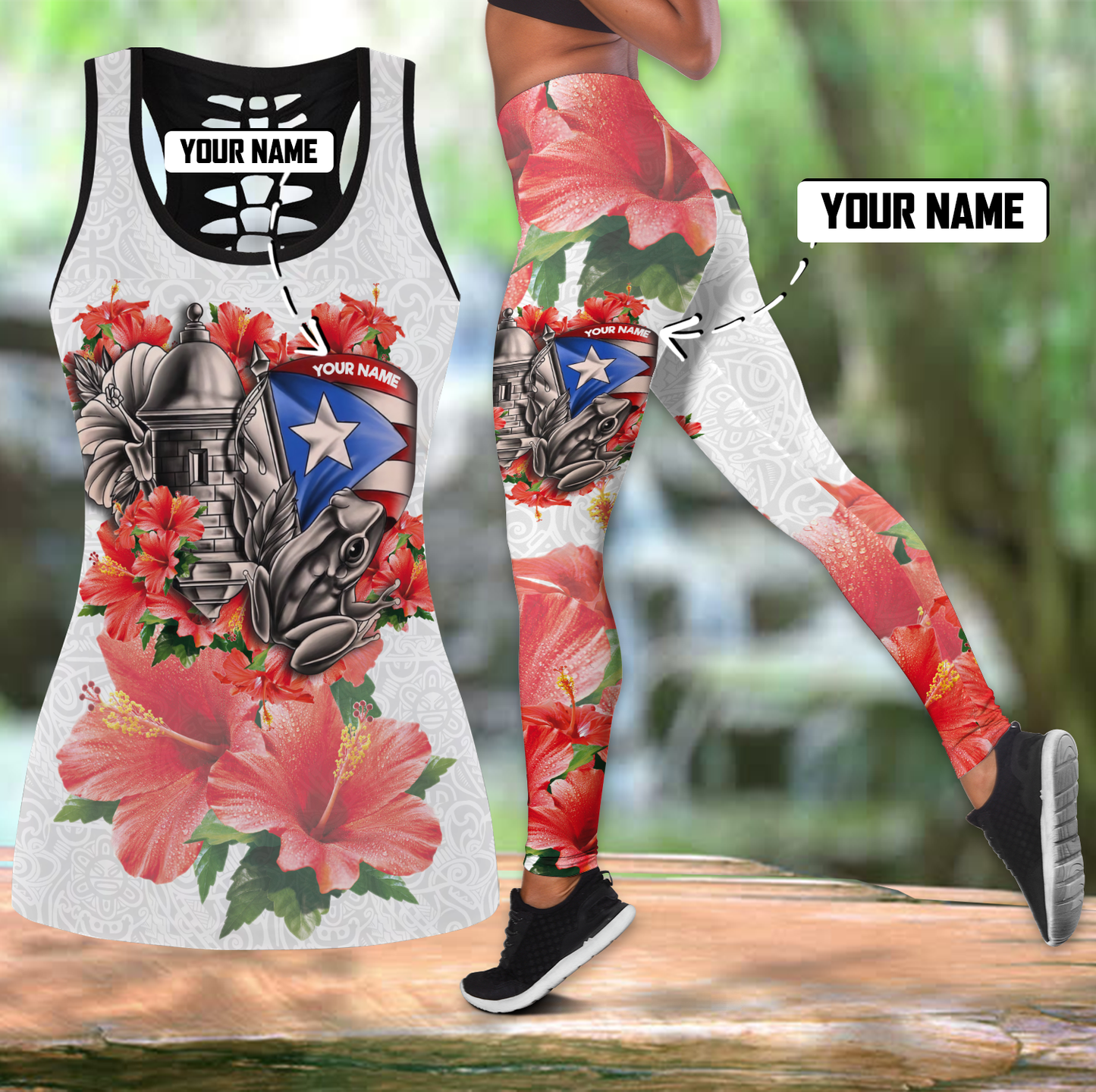 Customize Name Puerto Rico Combo Outfit