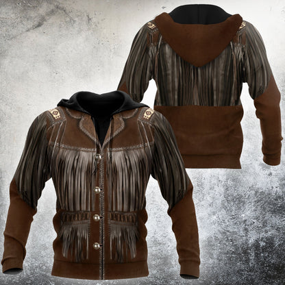 Cowboy Jacket No25 Cosplay 3D Over Printed Unisex Deluxe Hoodie ML