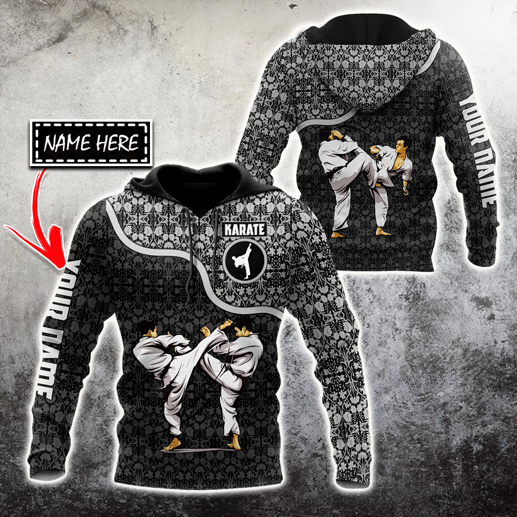 Customize Name Karate Hoodie For Men And Women TNA18032106