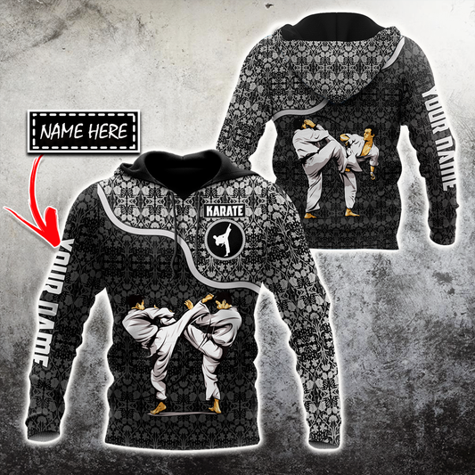 Customize Name Karate Hoodie For Men And Women TNA18032106