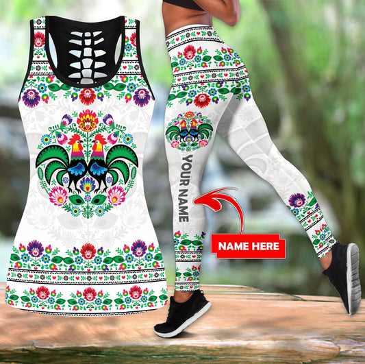 Polska Personalized Wycinanki Legging & Tank Top